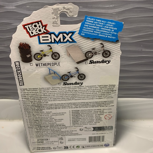 Tech Deck BMX Freestyle Bike NEW By Spinmaster Wethepeople yellow W/Flame Jump - Picture 5 of 8